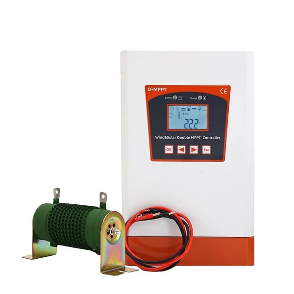 Hybrid Solar Wind Controller, 6KW Kaksois-MPPT, Automaattinen Jännitesäätö,24V 48V AUTO, 6000W Tuuli, Bluetoothin kanssa