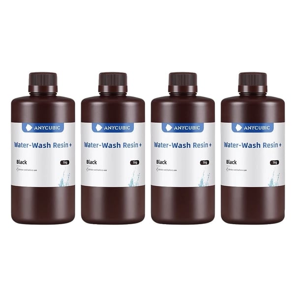3D Printer Resin, Vandopløselig, 405nm UV Resin,Sort 4kg