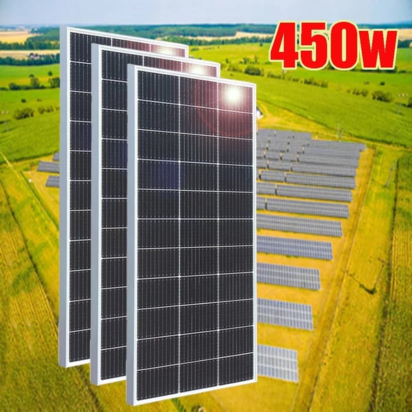 Solpanel, Høj Effektivitet, Holdbar Konstruktion,450w 3stk 150w