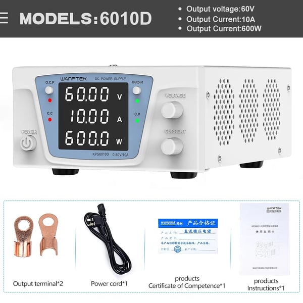 DC Strømforsyning, Programmerbar Kontrol, Højtydende Udgange,KPS6010D 60V 10A, 220 V