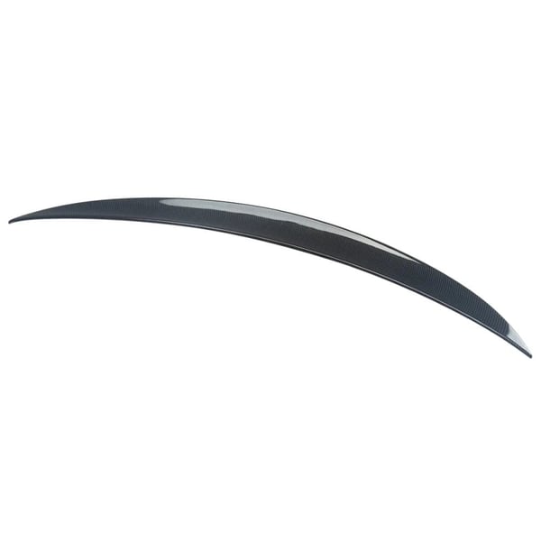 Bagspoilerlip, ABS-plastmateriale, kulfiberlook, blank finish,Kulstof Udseende