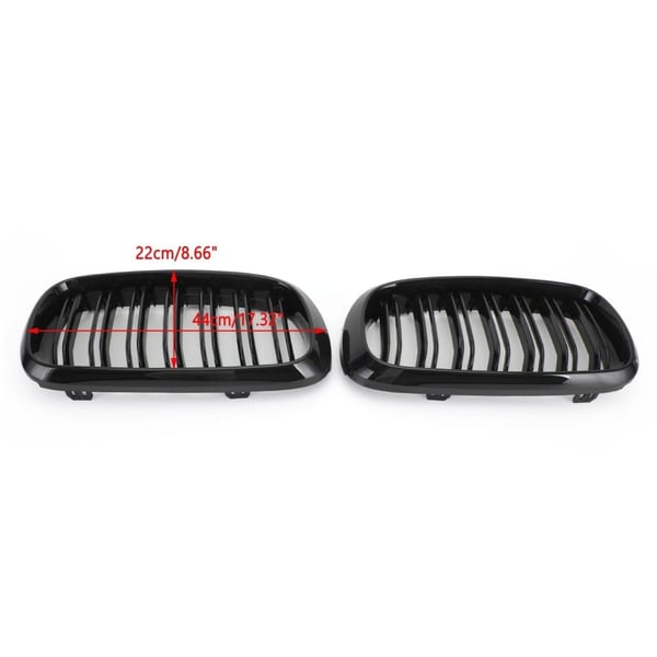 Front Niergrill, Holdbar ABS Plast, Passer til Forskellige BMW-modeller, Nem Installation, Letvægtsdesign