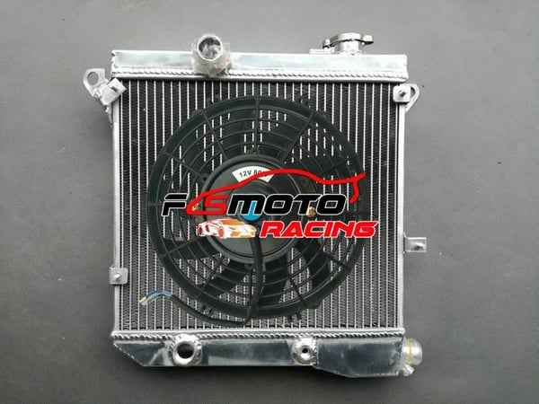 Aluminiumkøler, Frontplacering, Integreret Blæser,Radiator og blæser