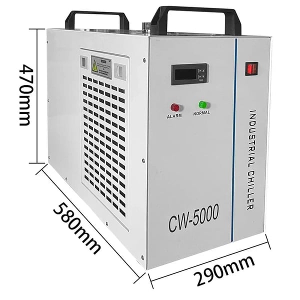 Lasergravering Maskine Chiller, Dobbelt Køleventilatorer, Præcis Termostat,CW-5000