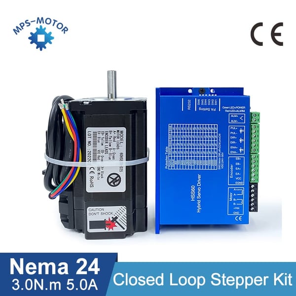 Stepper motor, lukket sløjfe, høj holdet moment,8mm