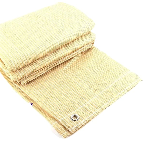 HDPE Skyggenet, 90-95% UV Beskyttelse, Tilpassede Størrelser,Beige, 3mx3m