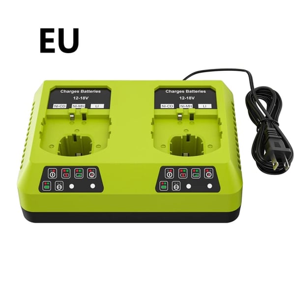 Roybi P108 Batteriudskiftning, 6000mAh Kapacitet, Dobbelt Oplader Inkluderet,EU Dobbeltoplader