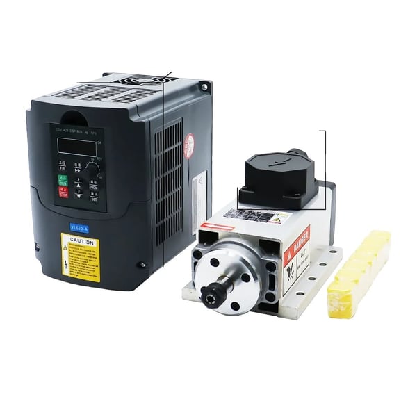 CNC Spindel Kit, 15kw Luftkølet Motor, HY YL VFD Inverter, 220V, terminalboks YL kit