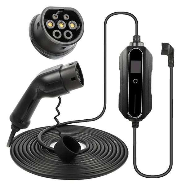 Elbiloplader, 6A-16A Justerbar Strøm, IP66 Vandtæt,ANDAIIC EE1610K