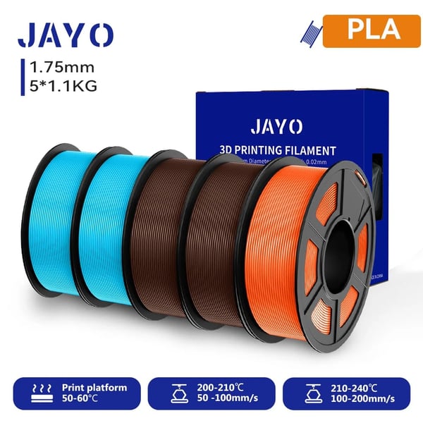 3D-printer filament, diameter 1,75 mm, nettovægt 1,1 kg,PLA 2SB2CCSO
