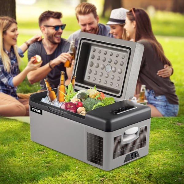 Bærbar Køleskab, 20L Kapacitet, -20 til 20 Køleområde, 12V/24V DC - 110V-240V AC Spænding, 45 Watt Effekt, Kompakte Dimensioner