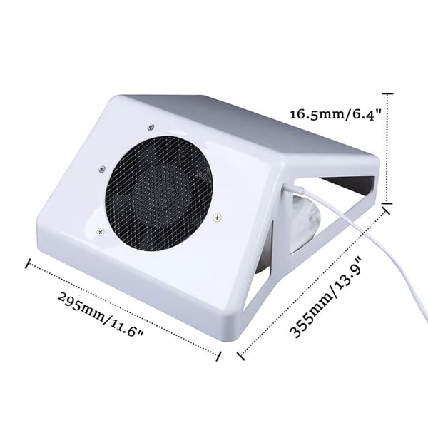 Negle støvsuger, Max. 80W effekt, ergonomisk skrådesign, genanvendelig støvpose,HVID