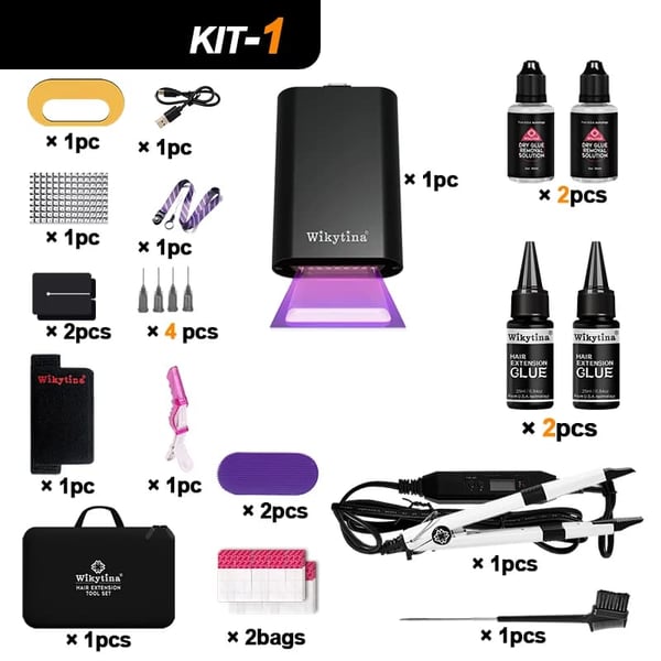 Hiustenpidennystyökalu, Vahva Liima, Helppo Käyttää,KIT-1