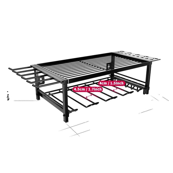 Power Tool Organizer, Vægmonteret, Heavy Duty,2 Lag