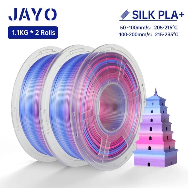 3D-printfilament, miljøvenlig, høj styrke,SILK Rainbow02 2.2kg