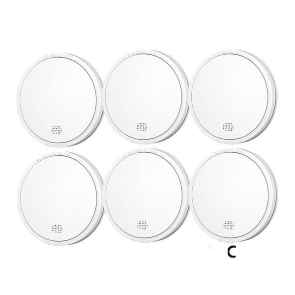 Røgalarm, 10-års batterilevetid, 85 dB alarm,6PC