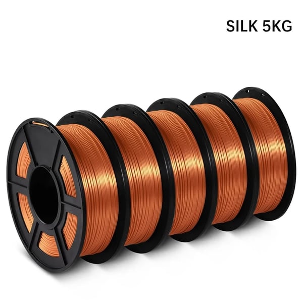 PLA 3D Printer Filament, Silkefinish, 5KG, , SILK RED COPPRT5KG