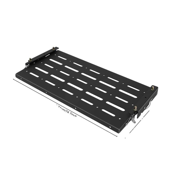 Foldbart bagklapbord, passer til Jeep Wrangler JK, 75 lbs vægtkapacitet,sort