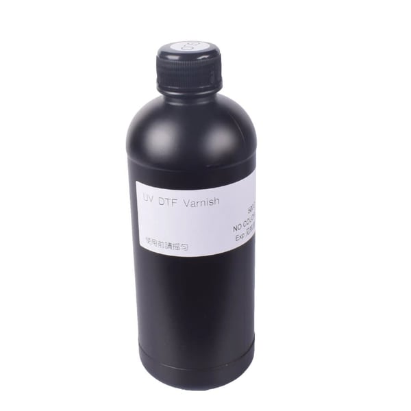 UV DTF -muste, yhteensopiva eri tulostuspäiden kanssa, 500 ml pulloa kohti,2X500ML Lakka