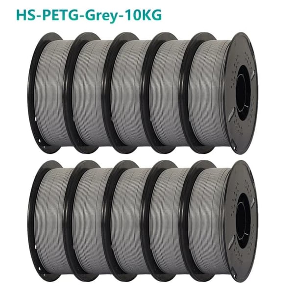 3D Printer Filament, Højhastighedsudskrivning, Ikke-giftig, 10kg Grå