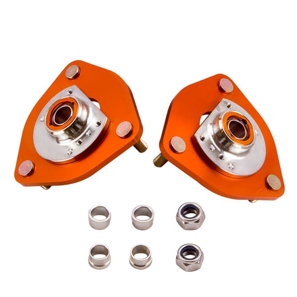 Suspensions Top Mounts, Justerbar Tændingsmærke, Bushing Pillow Ball Design, Kompatibel med Nissan S13 S14