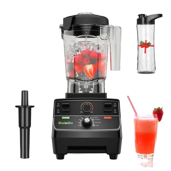 Blender, Høj Effekt, 2L Kapacitet,EU Stik, T5300T N 600ML GLAS