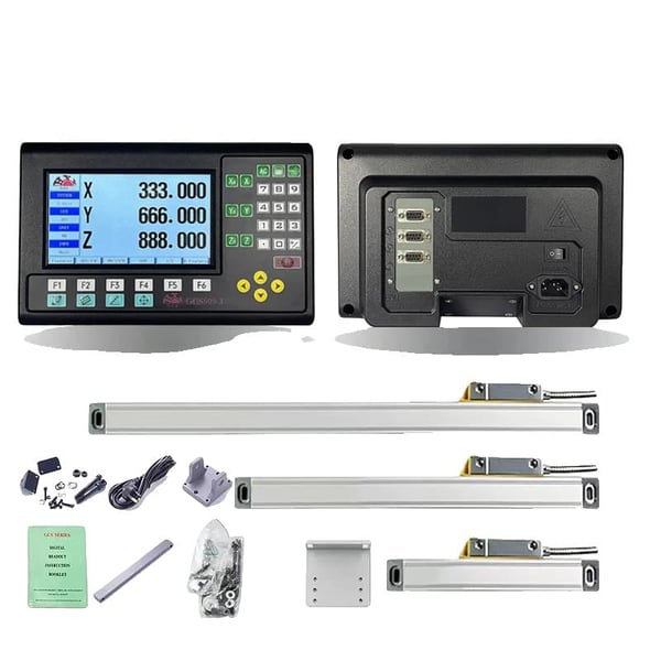 Digital avläsning, hög precision, flerspråkigt stöd, 3 axlar komplett set