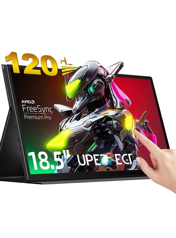 Bærbar Touchscreen Skærm, 120Hz Opdateringsfrekvens, HDR Visuelle Effekter,EU-stik