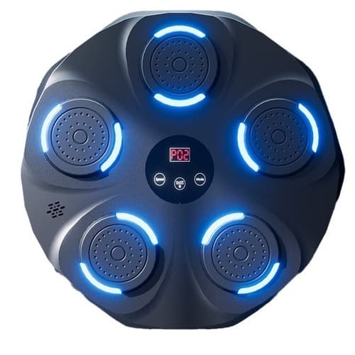 Smart Bluetooth Boksemaskin med LED-lys & Musikk – Elektronisk Treningsmål for Voksne | Veggmontert Hjemmetrening