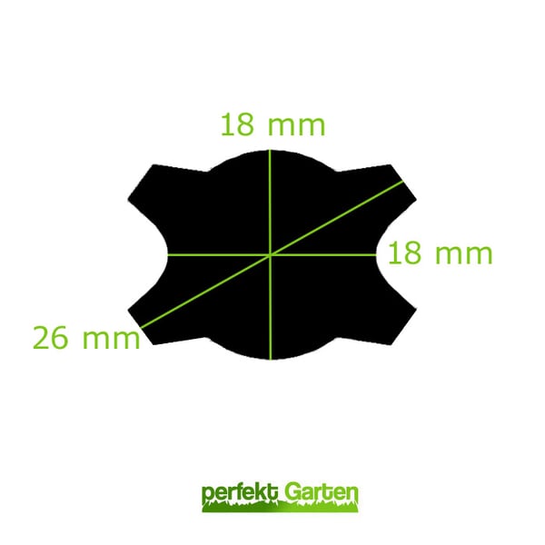 53 CM plæneklipperkniv til MTD OBI PRAKTIKER BUDGET FLEURELLE WOLF GARTEN