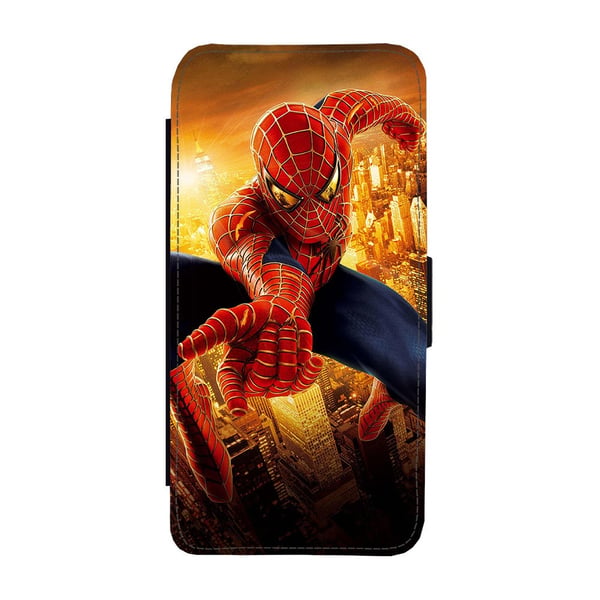 Spider-Man Samsung Galaxy S9, flipdeksel med unikt motiv, mobiletui med stativfunksjon