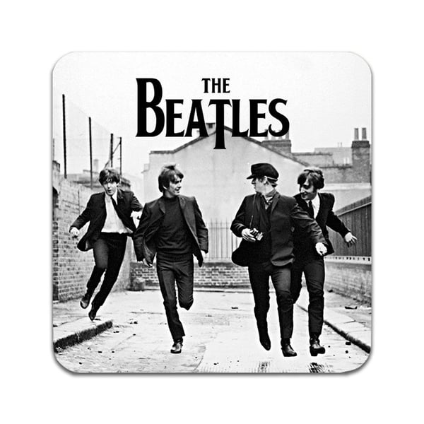 Lasinaluset (2 kpl): The Beatles, tyylikkäät aluset uniikeilla ja eloisilla kuvioilla