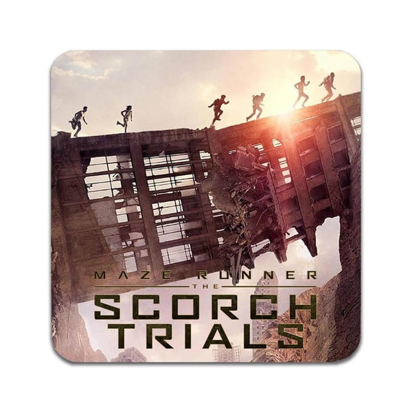 Glassunderlag (2-pakning): The Maze Runner, stilrene underlag med unike og livlige motiver