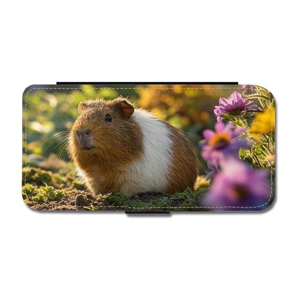 Til Samsung Galaxy S8: Dyr Marsvin, flip-cover med unikt motiv, mobilcover med standerfunktion