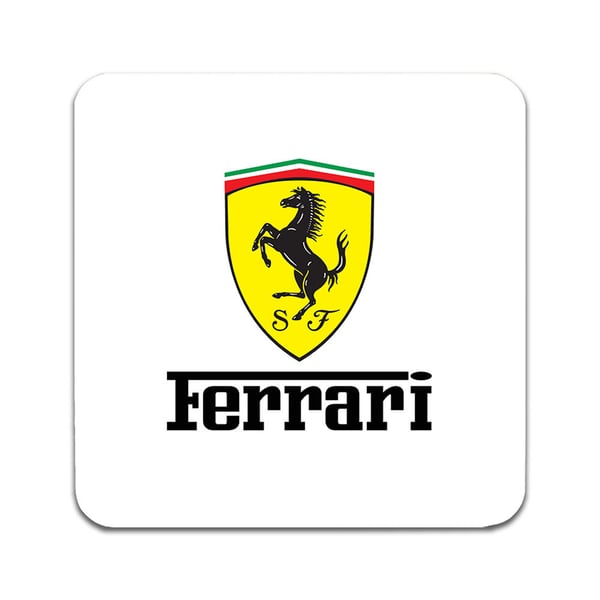 Glassunderlag (2-pakning): Ferrari, stilrene underlag med unike og livlige motiver Glassunderlag (2-pakning): Ferrari, stilrene underlag med unike og livlige motiver