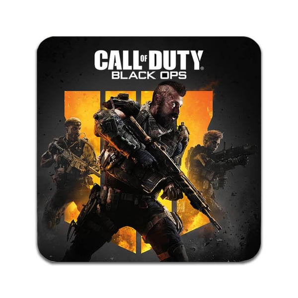Glassunderlag (4-pakning): Spel Call of Duty, stilrene underlag med unike og livlige motiver