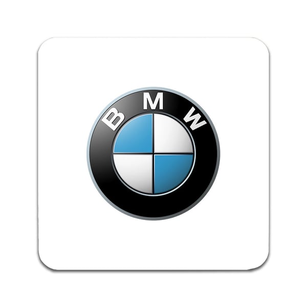 Lasinaluset (2 kpl): BMW Motorcycle, tyylikkäät aluset uniikeilla ja eloisilla kuvioilla