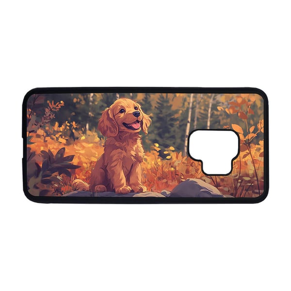 Til Samsung Galaxy S9: Barn Søt Tegneserie Cocker Spaniel Hund, mobildeksel med unikt motiv, beskyttende cover