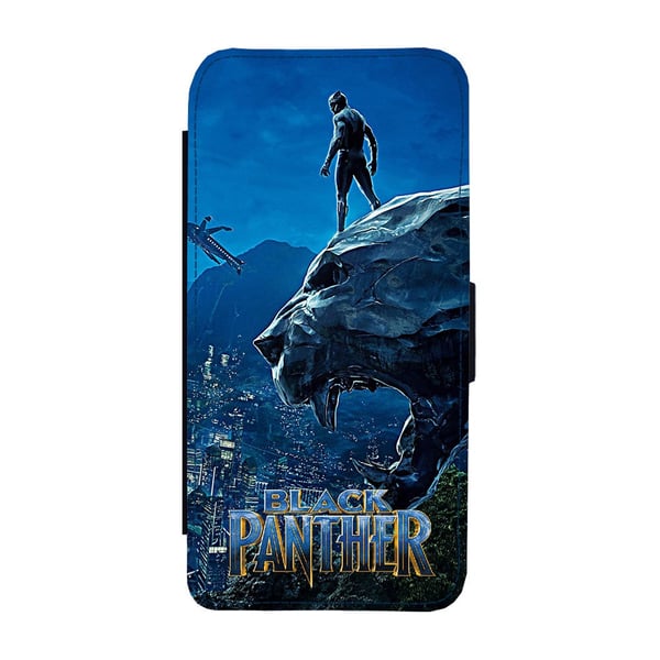 Black Panther Samsung Galaxy S9, flipdeksel med unikt motiv, mobiletui med stativfunksjon
