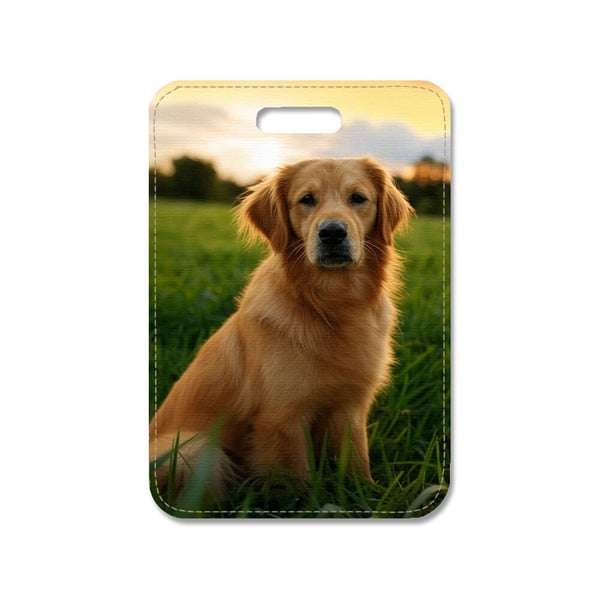 Taskevedhæng: Hunde Golden Retriever, stilrent taskepynt med levende og unikt design, perfekt til håndtasken eller rygsækken