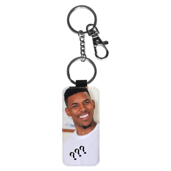 Nøkkelring: Meme Confused Nick Young, stilrent anheng med levende og unikt design
