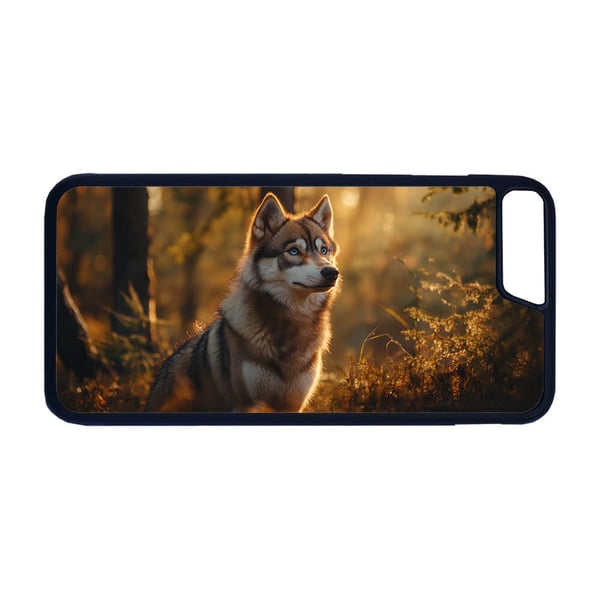 iPhone 7 Plus / 8 Plus -malliin: Koira Siperianhusky, suojakuori uniikilla kuviolla, kestävä kännykänkuori