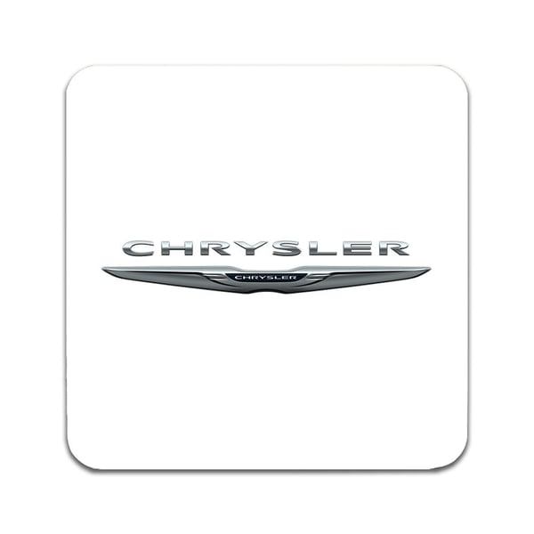 Glassunderlag (2-pakning): Chrysler, stilrene underlag med unike og livlige motiver