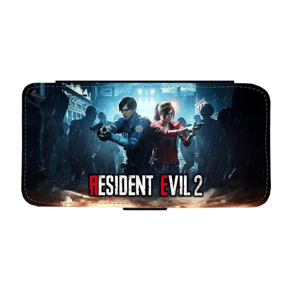 Til Samsung Galaxy S9: Resident Evil 2, flipdeksel med unikt motiv, mobiletui med stativfunksjon