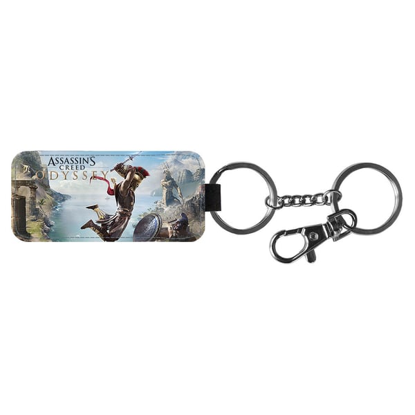Nøkkelring: Assassins Creed Odyssey, stilrent anheng med levende og unikt design