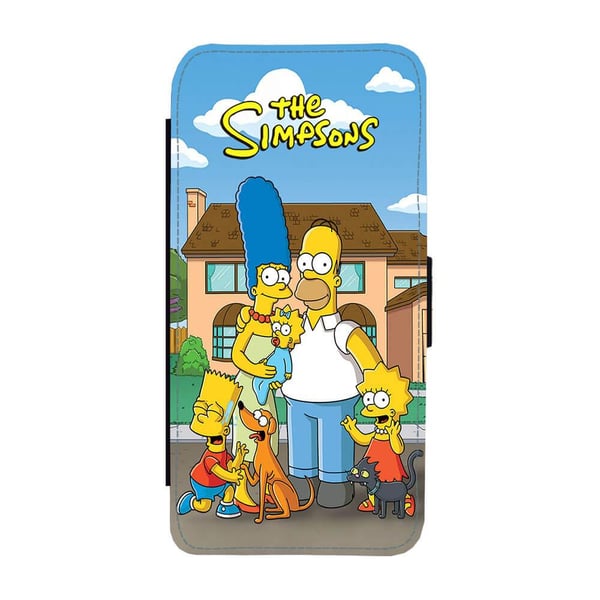 The Simpsons Samsung Galaxy S8+, flipdeksel med unikt motiv, mobiletui med stativfunksjon