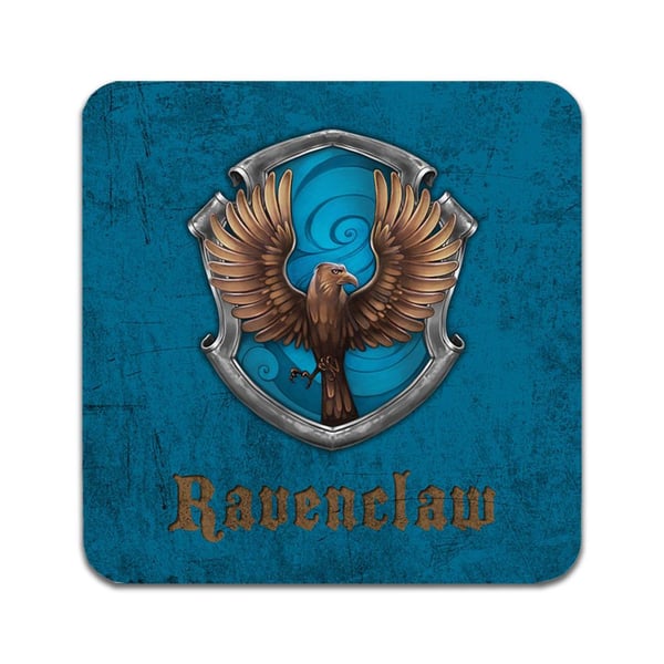 Glassunderlag (2-pakning): Harry Potter Ravenclaw, stilrene underlag med unike og livlige motiver