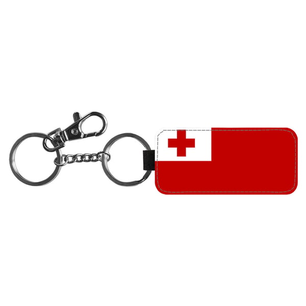 Avaimenperä: Flag of Tonga -Tonga Flag, tyylikäs riipus, jossa on eloisa ja uniikki kuvio