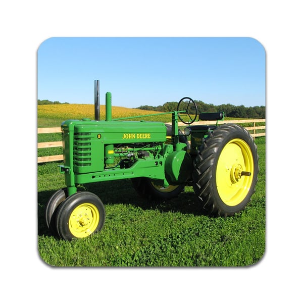 Glassunderlag (2-pakning): John Deere Traktor, stilrene underlag med unike og livlige motiver
