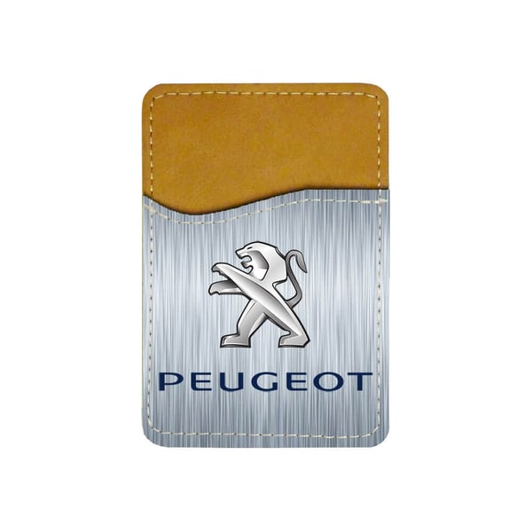 Selvklebende kortholder til mobil (Universell): Peugeot, kortlomme med levende og unikt design til telefonen